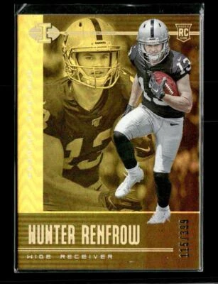 2019 Panini Illusions #50 Hunter Renfrow Trophy Collection Gold #/399 - Image 1 of 2