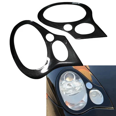 Borde de marco de cejas de faros de coche para Porsche 911 996 GT2 GT3 1999-2006 2000 2 PIEZAS Foto 1 de 4