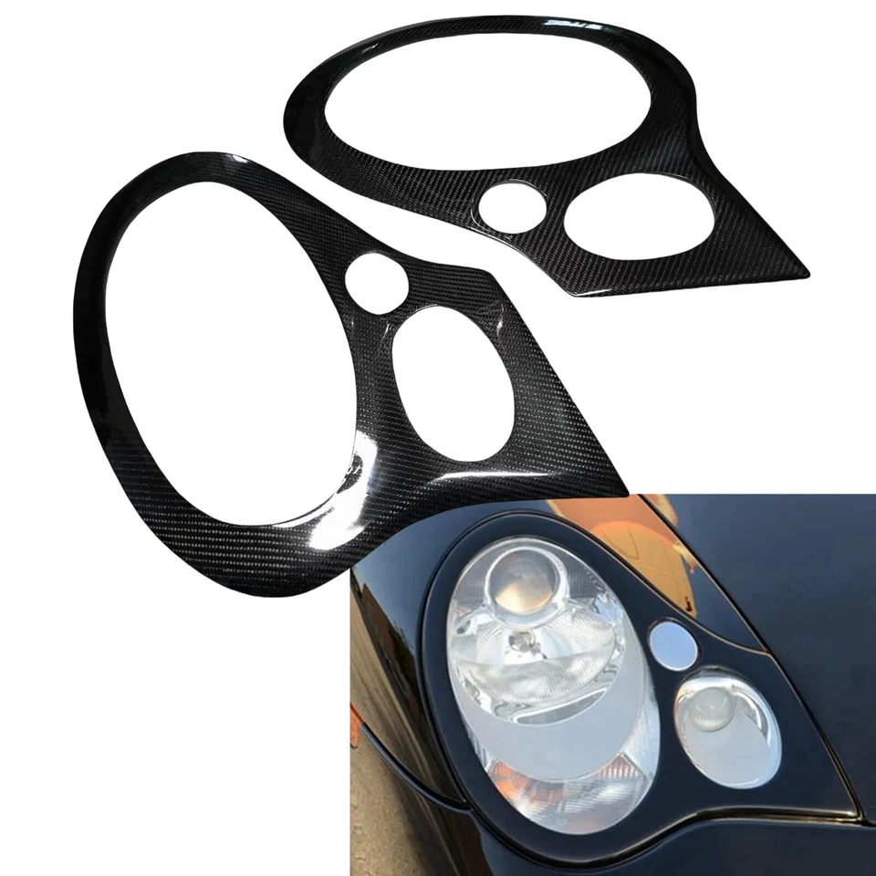 Отделка рамы бровей фары автомобиля для Porsche 911 996 GT2 GT3 1999-2006 2000 2 шт. - Изображение 1 из 4