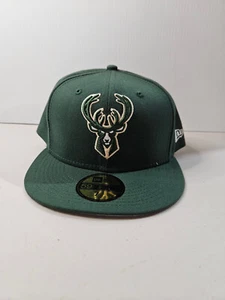 Milwaukee Bucks NBA New Era 59Fifty Fitted Hat - Size 7 1/2 - Picture 1 of 4