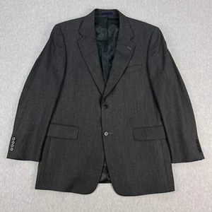 Daniel Cremieux Loro Piana Suit Jacket Mens 42R Dark Gray Wool Blazer Italy - Picture 1 of 16