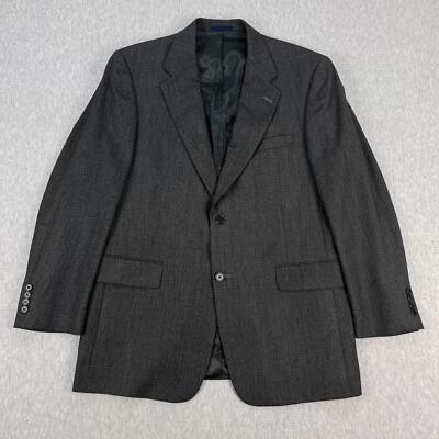Daniel Cremieux Loro Piana Suit Jacket Mens 42R Dark Gray Wool Blazer Italy - Image 1 of 4