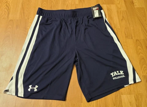 $55 Under Armour UA Yale Bulldogs Loose Shorts Men’s Size XL 5103254-410 NWT Cover