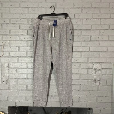$140 Para Hombres Talla XL Polo Ralph Lauren Tejido Gofre Termal Jogger Pantalones Gris Jaspeado Foto 1 de 4