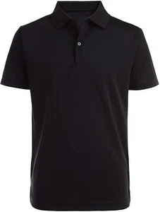IZOD BLACK Boys' School Uniform Short Sleeve Polo Shirt, US 5 - Picture 1 of 1