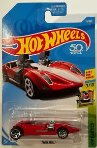 2018 🔥Hot Wheels Twin Mill rojo 3/10 HW Exotics #74/365 - Imagen 1 de 4