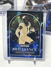 2023 Prizm Draft Picks Brilliance Blue Ice #24 Quentin Johnston /99 LA Chargers 