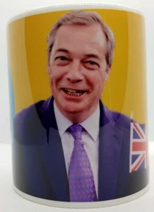 Nigel Farage 'You Can't Barrage The Farage' Mug Brexit 2020 British Independence - Picture 1 of 8
