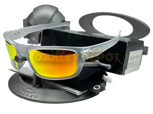 โ
๐ถ๏ธ OAKLEY DROP POINT 009367 MATTE CLEAR/FIRE IRIDIUM SUNGLASSES (72) - Picture 1 of 10