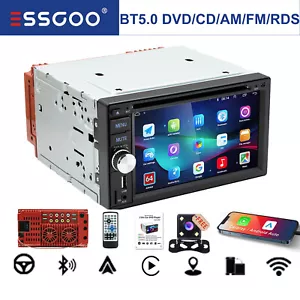CD DVD Autoradio RDS 3USB Bluetooth Doppel 2 DIN Carplay Android Auto Mit Kamera - Bild 1 von 15