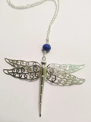 Ювелирные изделия-пилигримы посеребренные кулон-стрекоза с драгоценными камнями 14 долл. США - Изображение 1 из 4