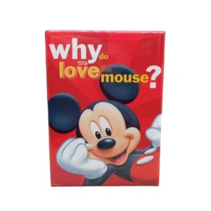 Disney Why Do We Love the Mouse (Mickey)? Pin Promo Button 2000 - Picture 1 of 3