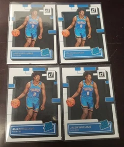 (4) 2022-23 Panini Donruss JALEN WILLIAMS Rated Rookie Cards OKC Thunder RC #212 - Picture 1 of 3