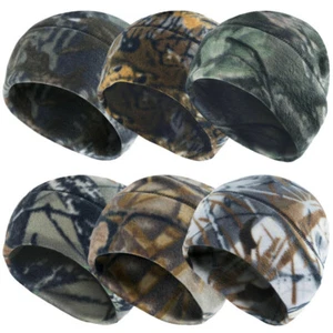 Tactical Thermal Skull Cap Winter Warm Skiing Hiking Fleece Beanie Hat Men Womem - Picture 1 of 23