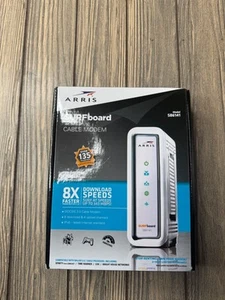 Arris Surfboard SB6141 Cable Modem DOCSIS 3.0 Up To 343 Mbps Compatible With Maj - Picture 1 of 7