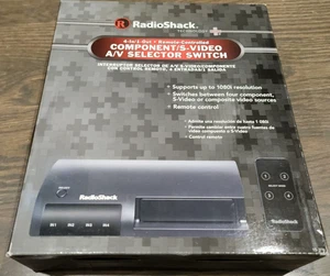 Radio Shack 03A10  Video Composite A/V 4 in 1 out Video  A/V Selector Switch Box - Picture 1 of 3