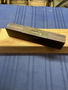 C P Hunting 7 3/4 Inch Brass And Wood Level - Picture 1 of 8