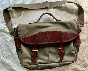 Safari Club International LIFE MEMBER SCI große Canvas Umhängetasche Tasche Lederbesatz - Bild 1 von 18
