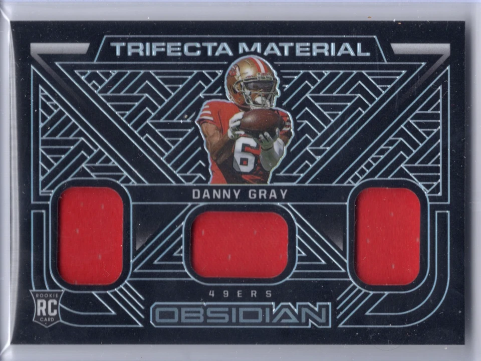 2022 Obsidian Trifecta Material Jersey Card 66/125 Danny Gray - Image 1 of 2