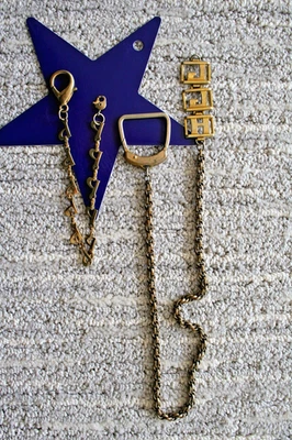 cadenas de reloj de bolsillo vintage con eslabones de letras Foto 1 de 4