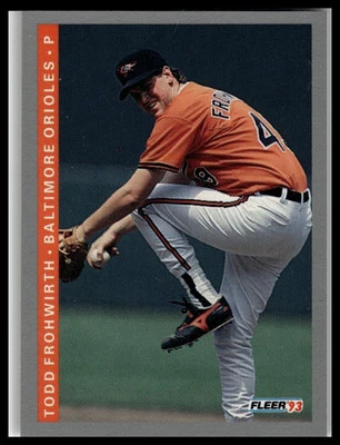 1993 Fleer #166 Todd Frohwirth - Image 1 of 2