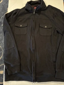 Chaqueta Alfani Para Hombre Mediana Calce Ajustado Negra 2 Bolsillos Superiores 2 Bolsillos Laterales Parche en el Codo - Imagen 1 de 9