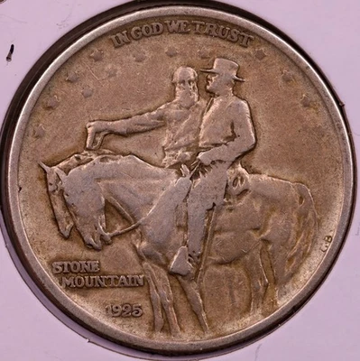 1925-P Stone Mountain Commemorative Half Dollar VF+ ***RARE ORIGINAL COIN*** - Image 1 of 2