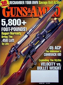 Guns & Ammo Magazine December 2002 Ruger/Hornady Bring The .458 Lott To Life - Picture 1 of 3