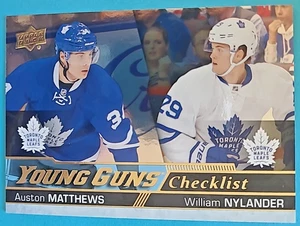 2016-17 Auston Matthews William Nylander Upper Deck #250 Young Guns SILVER FOIL - Picture 1 of 4