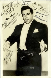 Mario Lanza RPPC Postcard Actor Singer Tenor 1951 Real Photo - Picture 1 of 4