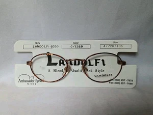 Monturas de gafas Landolfi 6050 G/E559 dorado, negro, rojo 47□20-135 - Imagen 1 de 5