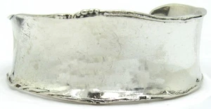 STERLING SILVER SILPADA BEADS ON EDGE CHUNKY CUFF BRACELET B1435 MODERNIST .925 - Picture 1 of 6