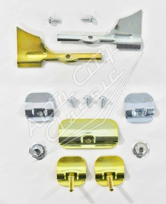 1955 1956 1957 Chevy Windshield Molding Clip Set Complete 55 56 57 Bel Air Foto 1 de 4