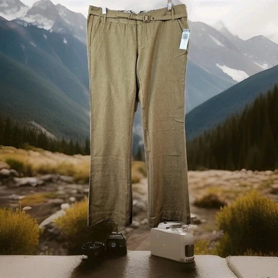 Pantalones informales Hurley Biltmore beige a rayas para niños 9 Foto 1 de 4