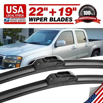 22"&19" Front Bracketless Windshield Wiper Blades FOR Isuzu i-280 i-350 2006 — 第 1/4 张图片