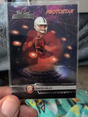 2021 Wild Card Alumination Davis Mills PROTOSTAR #PS-8 ORANGE - Image 1 of 2