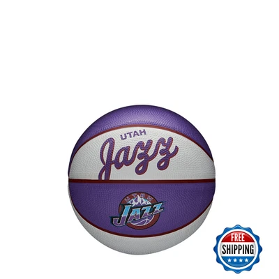 Mini Baloncesto Retro Equipo Wilson NBA Utah Jazz - Cubierta de Rendimiento Exterior - Imagen 1 de 4
