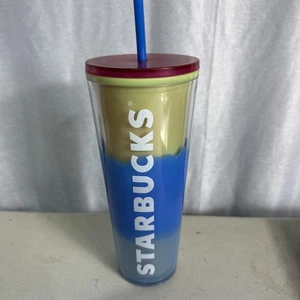 Vaso Starbucks 2023 azul onda cambio de color 24 oz - Imagen 1 de 7