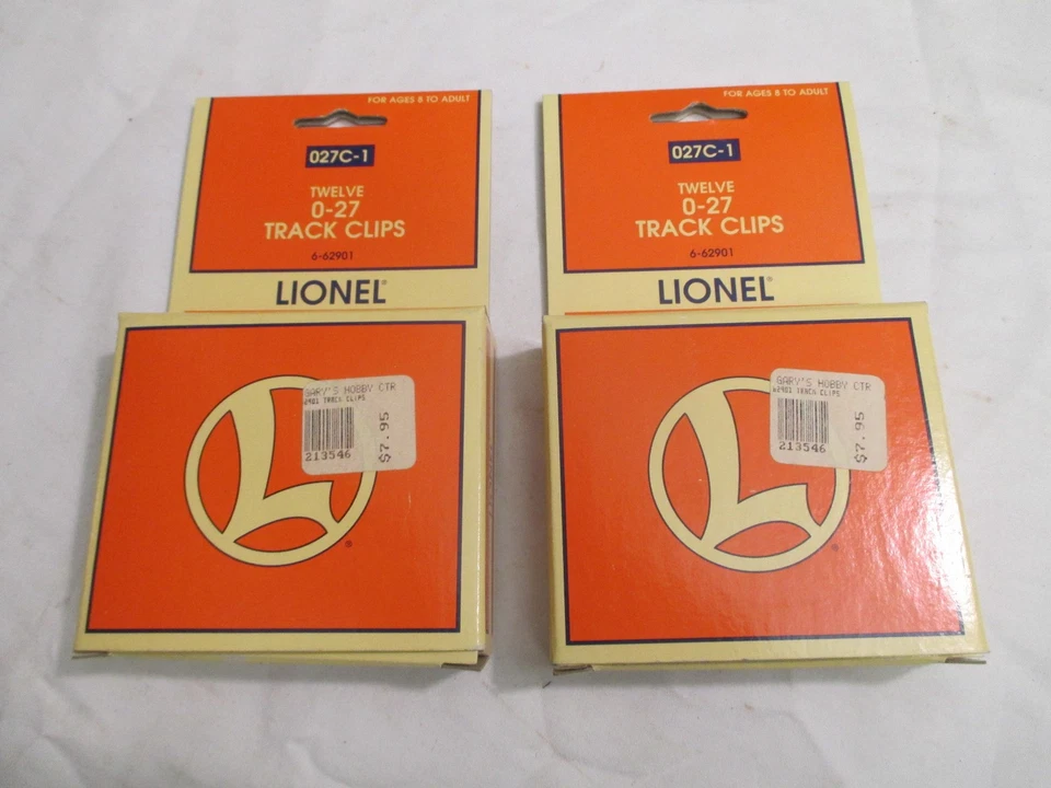 Lionel O27 Train Track Clips 6-62901 12pcs