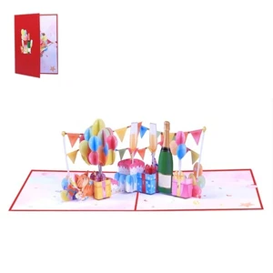 Handmade 3D Greeting Card with Envelope Invitation Card for Birthday Parties - Picture 1 of 8