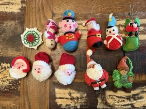 Vintage Style Weihnachtsschmuck Konvolut Garn Stricken Häkeln - Bild 1 von 7