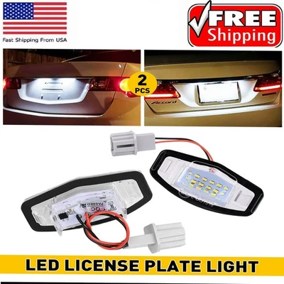 Conjunto de luces traseras 2 luces LED para matrícula Honda Accord 2008-17 EE. UU. Foto 1 de 4