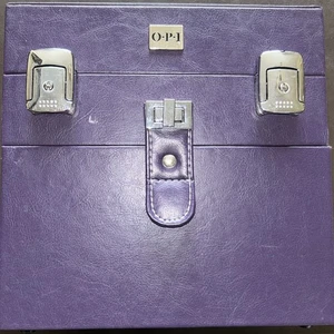 OPI Travel Faux leather Purple Storage Box - Picture 1 of 5
