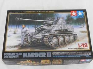1/48 Tamiya WWII German Tank Destroyer MARDER III Plastic Model Kit Complete - Picture 1 of 2