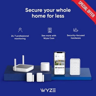 Wyze Home Security System Core Kit with Hub, Keypad, Motion, 2 Entry Sensors and - Image 1 of 4