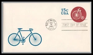 US FDC # U597 15c Bicycle none 1980, 9p4027 - Picture 1 of 1