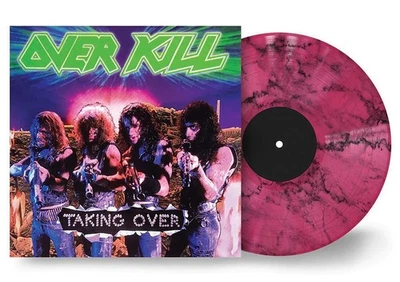OVERKILL - TAKING OVER, 2023 PINK MARBLE vinyl LP, NEW - SEALED! THRASH - Image 1 of 2