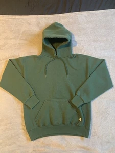 Sudadera con Capucha Vintage Años 90 Discus Atlética Verde en Blanco Cordón Para Hombre Mediana Hecha en EE. UU. - Imagen 1 de 12