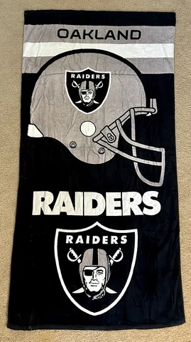 NFL Las Vegas Raiders  Premium Full Size Beach & Home Decor Towel 30 X 60" Cover