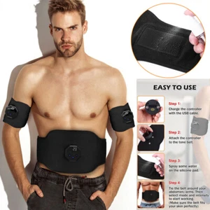 EMS Abdominal Muscle Toning Trainer ABS Stimulator Toner Fitness Binder Gym Belt - Picture 1 of 68